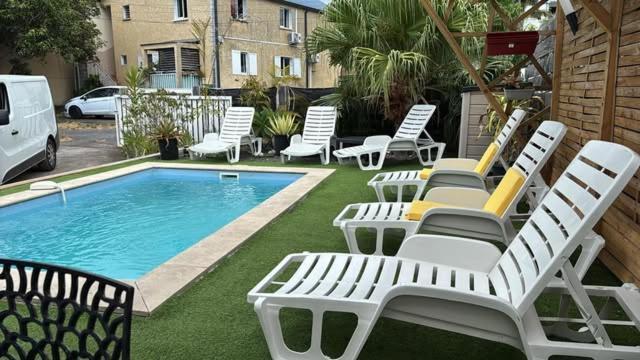 Villa Anais Pool à Saint-Joseph Extérieur photo